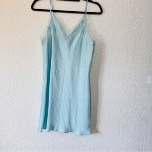 Victoria's Secret Light Blue Lace Chemise